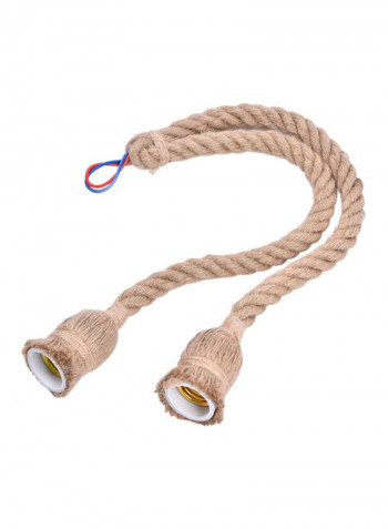 1 Pc Retro Hemp Rope Ceiling Light White 7x10centimeter