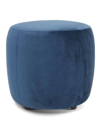 Round Pouf Blue 45x44x43cm