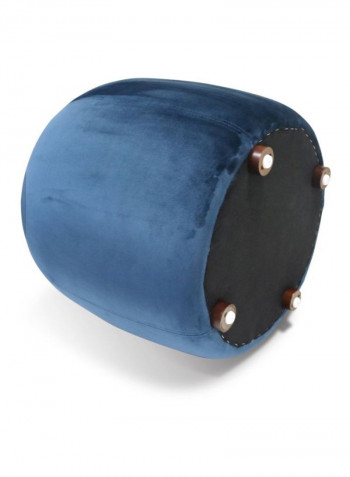 Round Pouf Blue 45x44x43cm