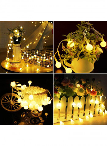 2 Pcs LED String Light Yellow 4x9centimeter