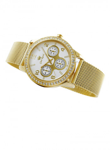Women's Dima Round Shape Stainless Steel Analog Watch Dima 2999B-3D1