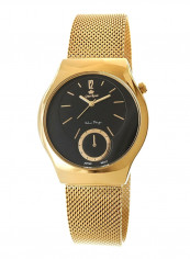 Women's Moon Eclipse Round Shape Stainless Steel Analog Watch 9021B-1D1