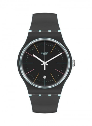 Black Layered Analog Watch SUOS402