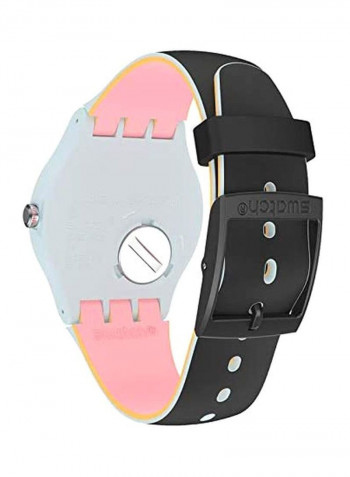 Black Layered Analog Watch SUOS402