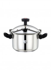 Stainless Steel Pressure Cooker Silver/Black 24centimeter