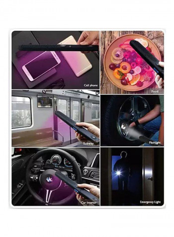 Handheld UV LED Sterilizer With Accessory Black/White 248.7 x 34.5millimeter