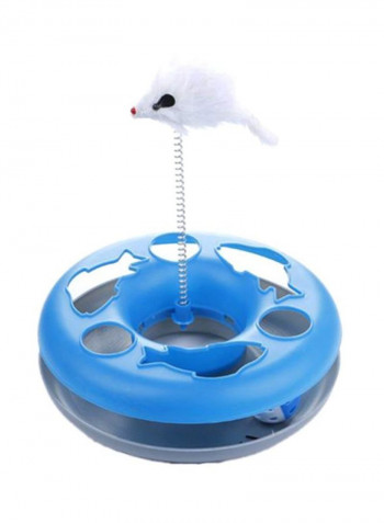Mouse Shaped Swatter And Ball Track Blue/White