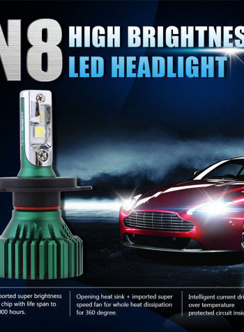 60W 16000LM H7 Car LED Headlight