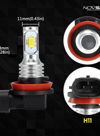 H3 1800LM Car LED Fog Lights