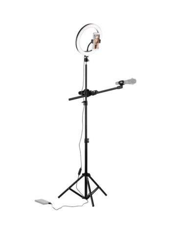 LED Ring Light Kit with Metal Light Stand Phone Holder  Multicolour