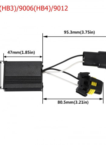 2-Piece 9012 Car Headlight Bulb Set