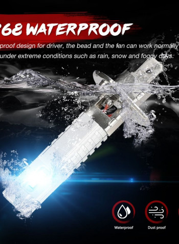 H11 Car LED 10000LM 6500K Fog Light Bulb