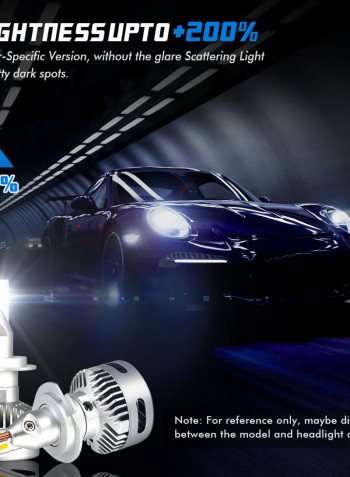 LED Headlight D2 12V 90W 12000LM 6500K White
