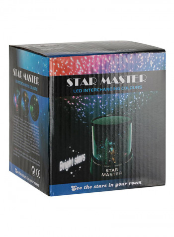 Night Stars Bedroom Lamp Grey/Blue 11x12centimeter