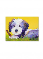 Chew Stick Work Canvas Wall Art Multicolour 14 x 19inch
