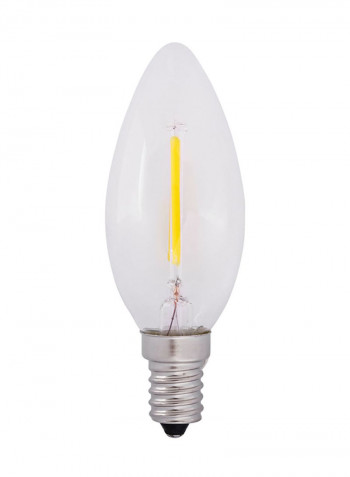 LED Filament Candle Bulb White 14x14centimeter