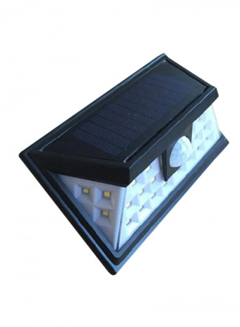 24 LED Wireless Solar Motion Sensor Wall Light White 5x10centimeter
