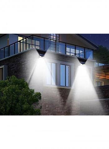 24 LED Wireless Solar Motion Sensor Wall Light White 5x10centimeter