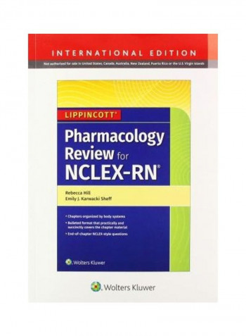 Nclex-Rn Pharmacology Review Paperback English by Rebecca Hill - 2020