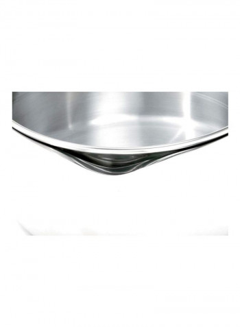 Stainless Steel Vented Stockpot With Straining Lid Silver 2.8L