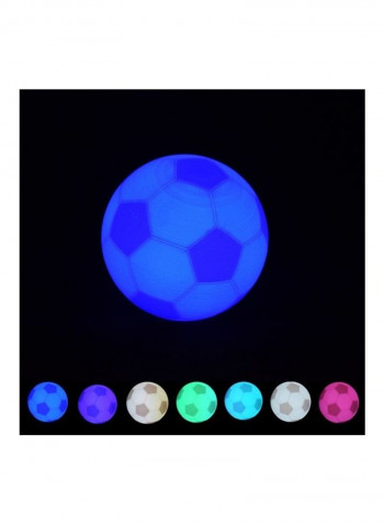 USB Charging 3D Football Touch Night Light White 21x21x22cm