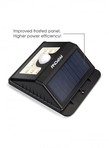 8 LED Bengoo Solar Powerd Motion Sensor Light White 9x13cm