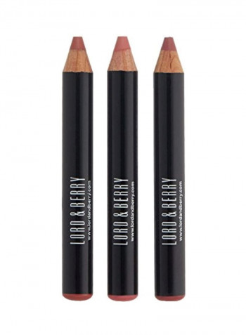 3-Piece Lip Crayon Kit Pink