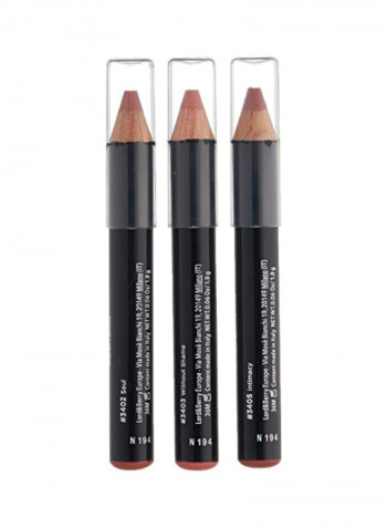 3-Piece Lip Crayon Kit Pink