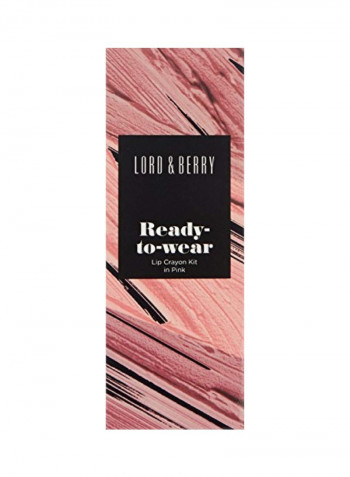3-Piece Lip Crayon Kit Pink
