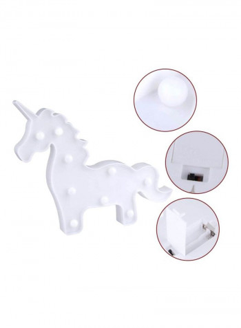 3D Unicorn Animal Lamp Multicolour 4x34centimeter