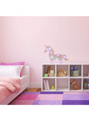 3D Unicorn Animal Lamp Multicolour 4x34centimeter