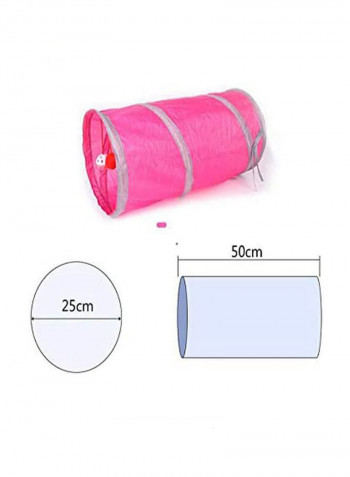 Collapsible Play Tunnel Pink 25x50cm
