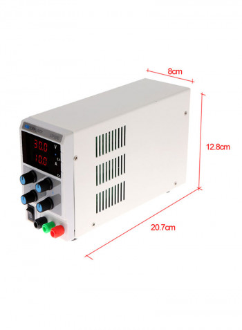 Digital Power Saving Stabilizer - EU Plug White 8x12.8x20.7centimeter
