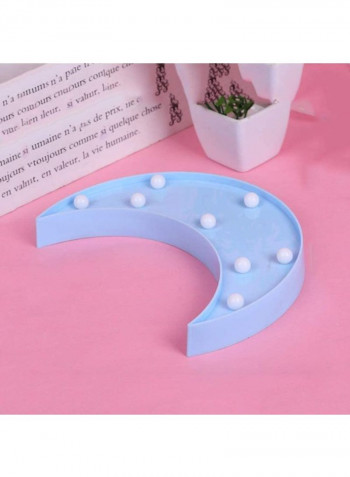 Moon Shape Night Light Lamp Blue 4x11centimeter