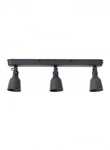3-Spotlight Ceiling Track White 12x19centimeter