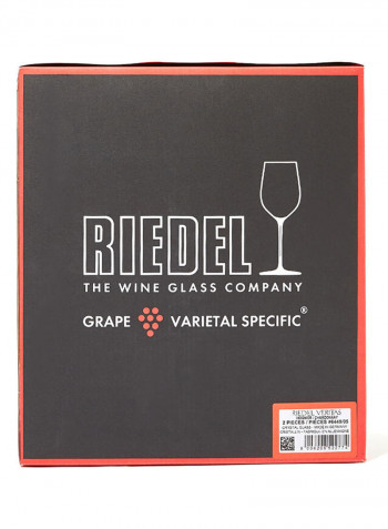 Veritas Viognier/Chardonnay Glass Box Of 2 Clear 225ml