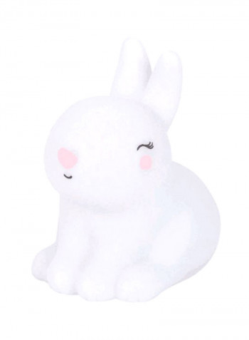 Baby Bedroom Cartoon Animal Desk Table Lamp White 14x9centimeter
