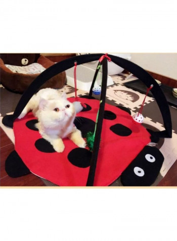 Cat Mobile Activity Play Mat أحمر/أسود/أبيض