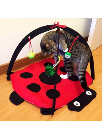 Cat Mobile Activity Play Mat Red/Black/White