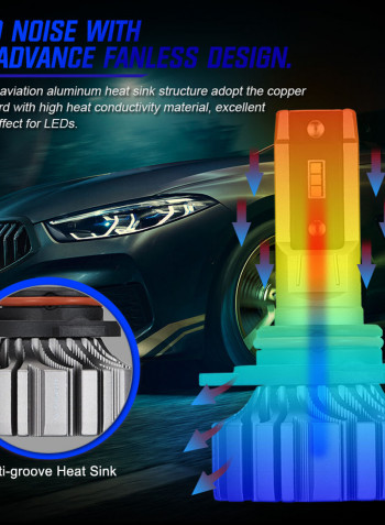 H16JP LED 50W 10000LM Fog Light For Cars