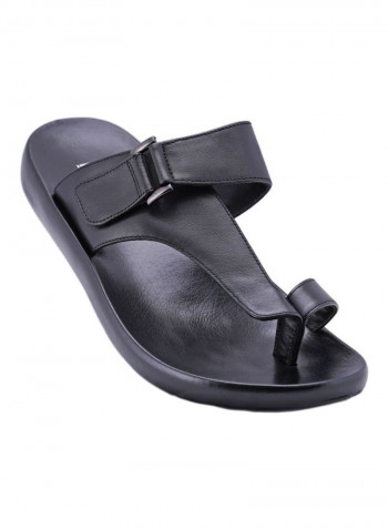 Slip On Arabic Sandals Black