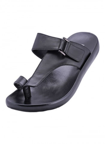 Slip On Arabic Sandals Black
