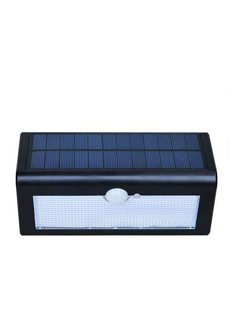 38 LED Waterproof Solar Powered Sensor Motion Wall Light White 7x18cm