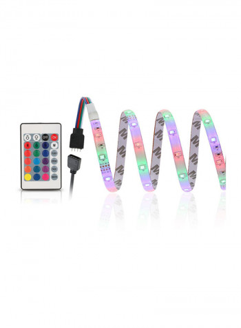Remote Control LED Strip Light Multicolour 13x16centimeter