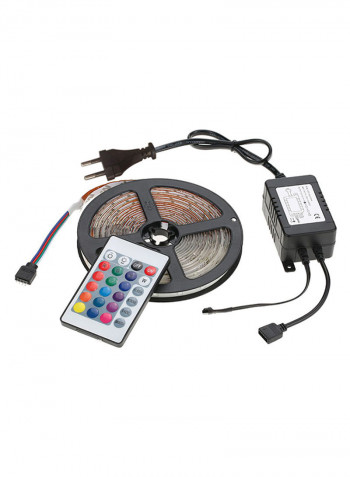 Remote Control LED Strip Light Multicolour 13x16centimeter