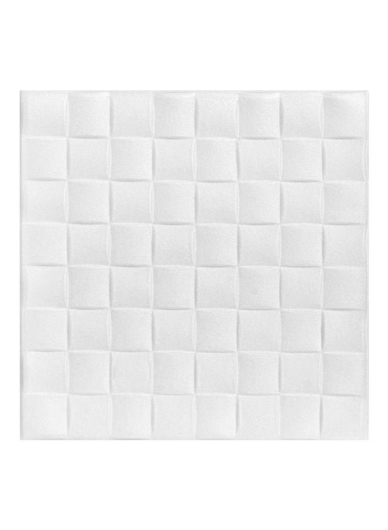 8-Piece Ceiling Tiles Set White 19.8x19.8x0.2inch