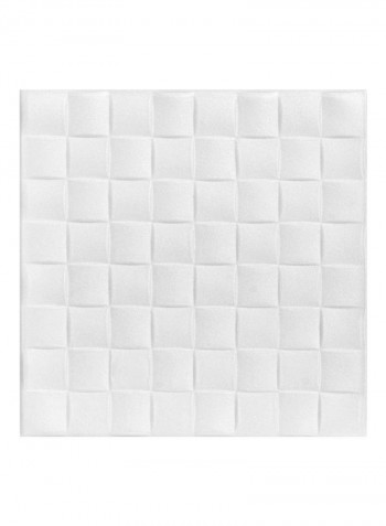 8-Piece Ceiling Tiles Set White 19.8x19.8x0.2inch