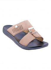 Kids Perforated Buckle Detail Arabic Sandals Beige