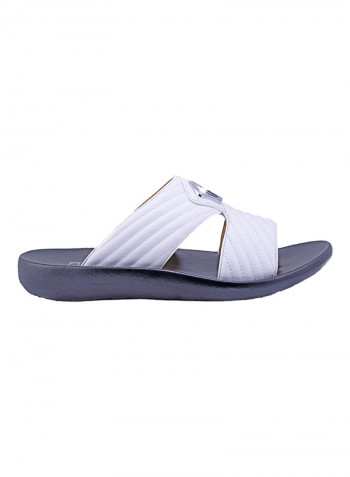 Quilted Arabic Sandals White