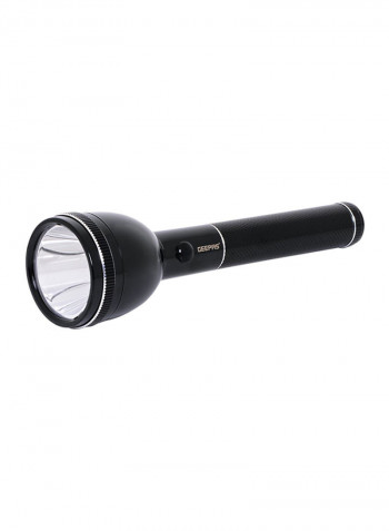Rechargeable LED Flashlight Black 5x7centimeter